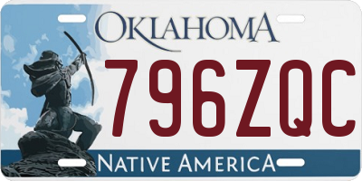 OK license plate 796ZQC