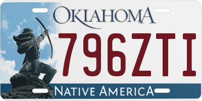 OK license plate 796ZTI