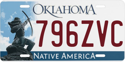 OK license plate 796ZVC