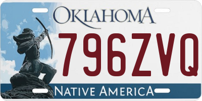 OK license plate 796ZVQ