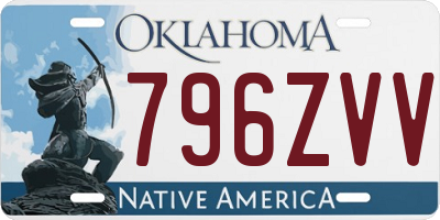 OK license plate 796ZVV