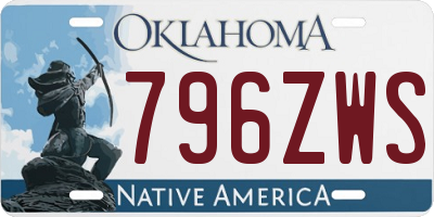 OK license plate 796ZWS