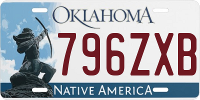 OK license plate 796ZXB