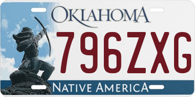 OK license plate 796ZXG