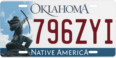 OK license plate 796ZYI