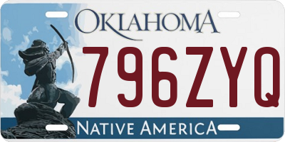 OK license plate 796ZYQ