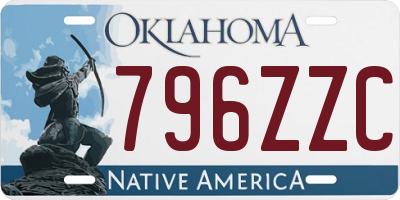 OK license plate 796ZZC