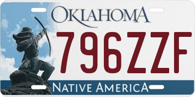 OK license plate 796ZZF