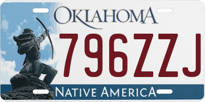 OK license plate 796ZZJ