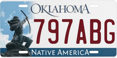 OK license plate 797ABG