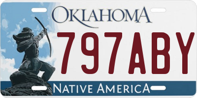 OK license plate 797ABY