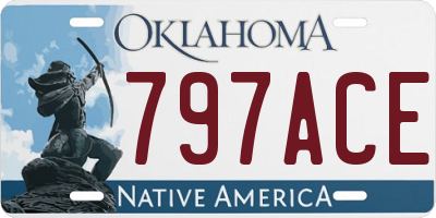 OK license plate 797ACE