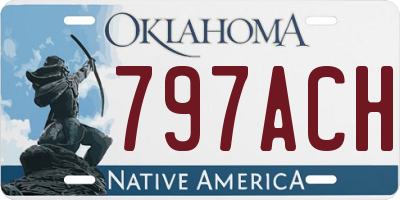 OK license plate 797ACH
