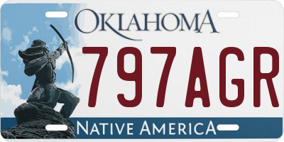 OK license plate 797AGR