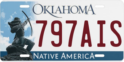 OK license plate 797AIS