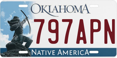 OK license plate 797APN