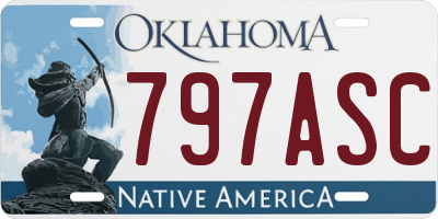 OK license plate 797ASC