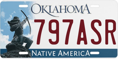 OK license plate 797ASR