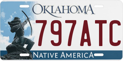 OK license plate 797ATC