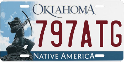 OK license plate 797ATG