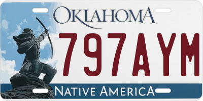 OK license plate 797AYM