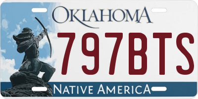 OK license plate 797BTS