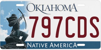 OK license plate 797CDS