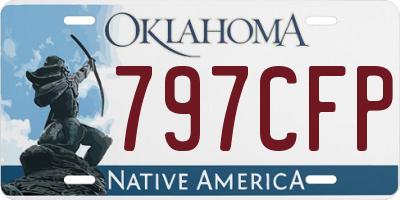 OK license plate 797CFP