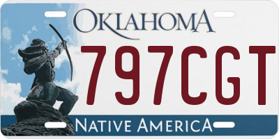OK license plate 797CGT