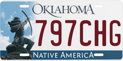OK license plate 797CHG