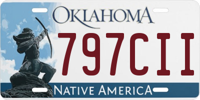 OK license plate 797CII