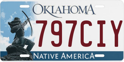 OK license plate 797CIY