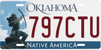 OK license plate 797CTU