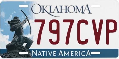 OK license plate 797CVP