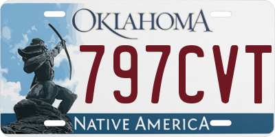 OK license plate 797CVT