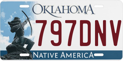 OK license plate 797DNV
