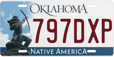 OK license plate 797DXP