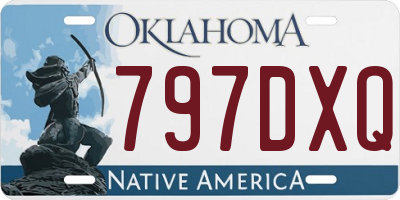 OK license plate 797DXQ