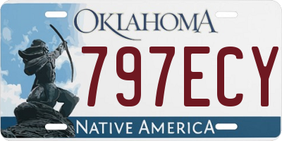 OK license plate 797ECY