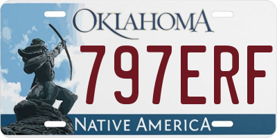 OK license plate 797ERF