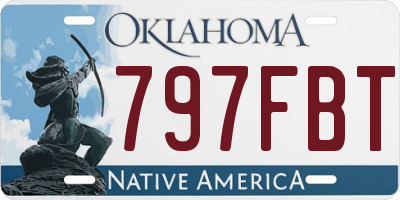 OK license plate 797FBT