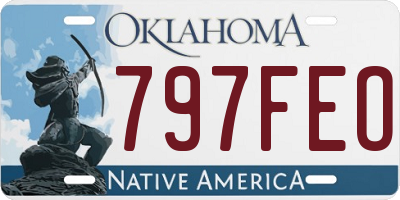OK license plate 797FEO