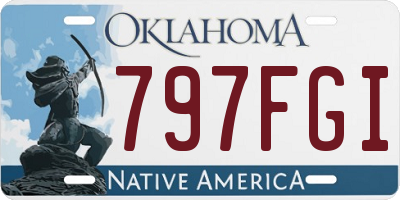 OK license plate 797FGI