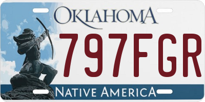 OK license plate 797FGR