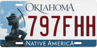 OK license plate 797FHH