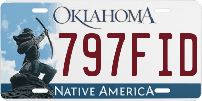 OK license plate 797FID
