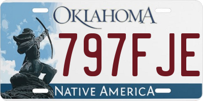 OK license plate 797FJE