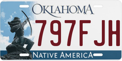 OK license plate 797FJH