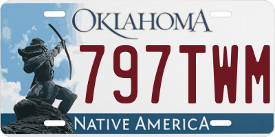 OK license plate 797TWM