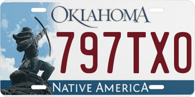 OK license plate 797TXO